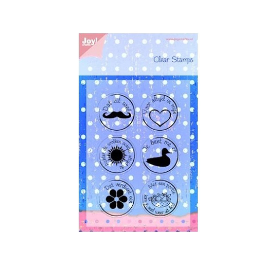 Clear stamps Joy crafts Dat zit wel snor