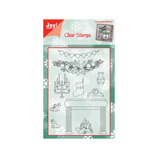 Clear stamps Joy crafts kerst