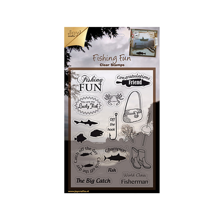 Clear stamps Joy crafts fishing fun
