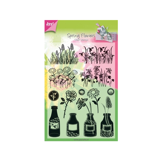 Clear stamps Joy crafts Spring flowers