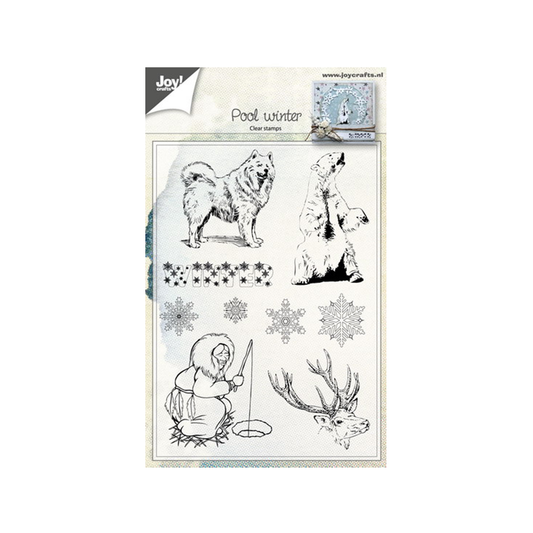 Clear stamps Joy crafts Pool winter