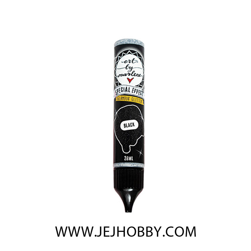 ABM-ES-ACP03acryl paint Glitter glamour black, jej hobby 