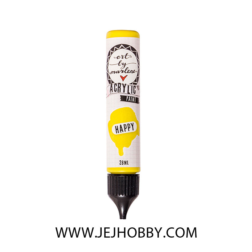 ABM-ES-ACP05, acryl paint Happy, jej hobby