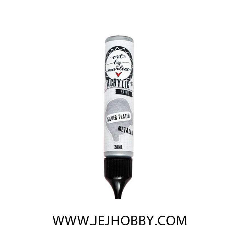 ABM-ES-ACP42, acryl paint marlene, silver plated, jej hobby
