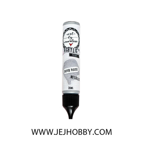 ABM-ES-ACP42, acryl paint marlene, silver plated, jej hobby
