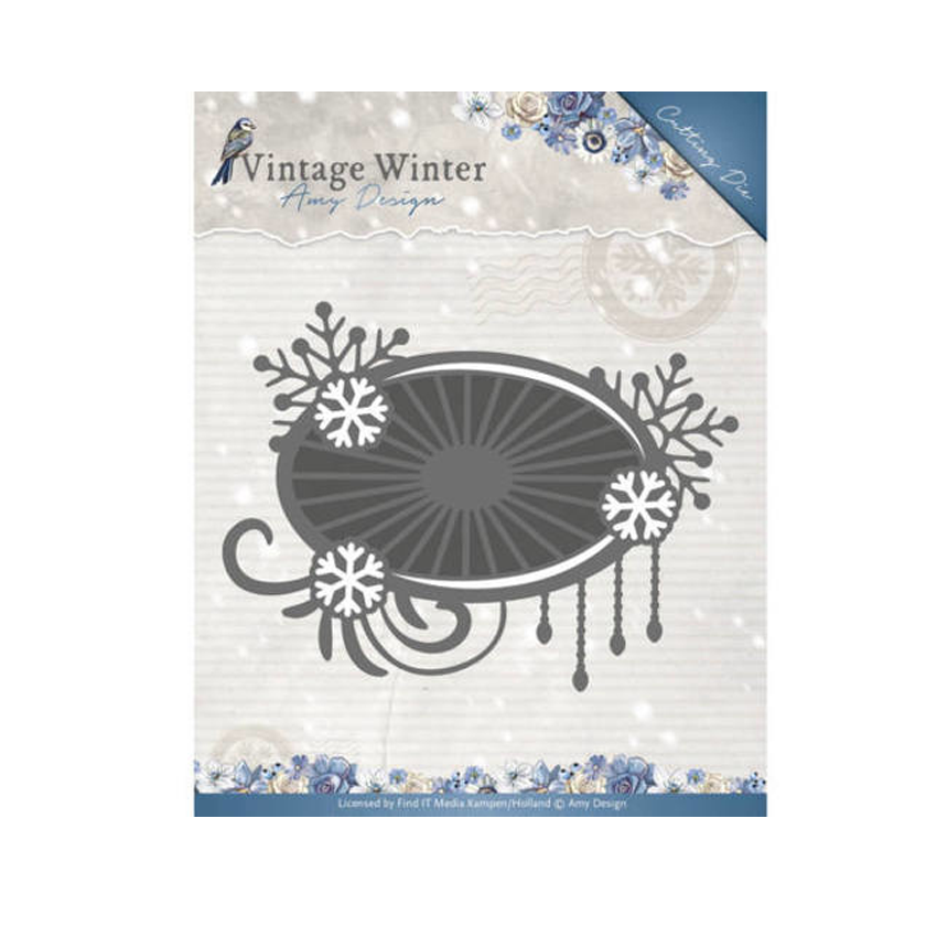 ADD10124 Snowflake swirl label