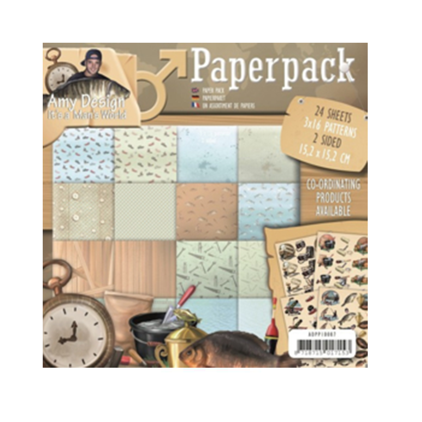 Amy design ADPP10007 paperpack. Paperblock 24 dubbelzijdige vellen.