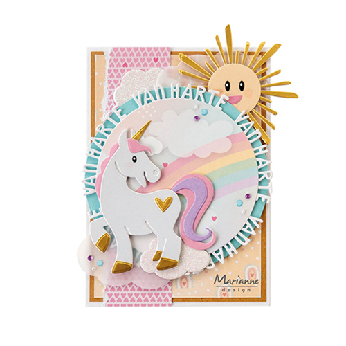 AK0093 Marianne design Eline's Pastel rainbow backgrounds