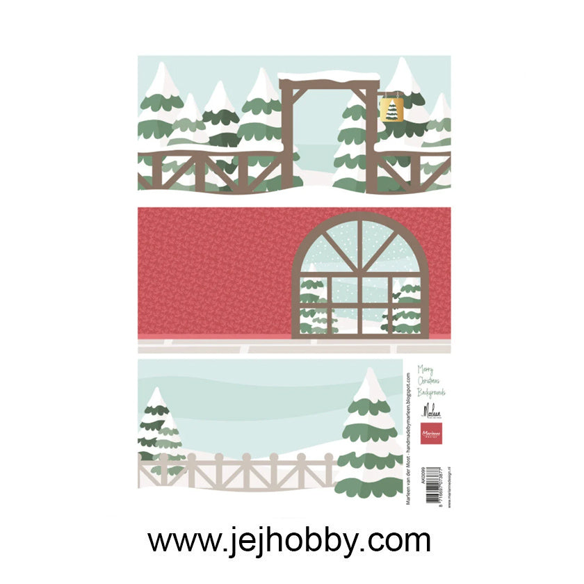 AK0099 Merry Christmas Backgrounds