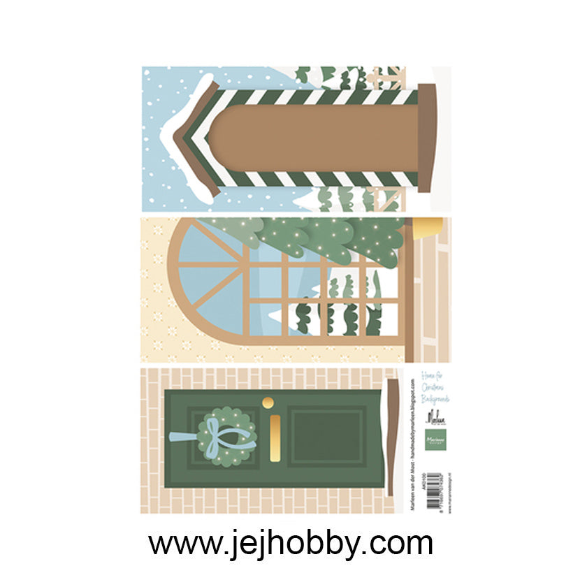 AK0100, Home for Christmas by Marleen, Marianne Design, jej hobby