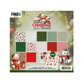 Berrie's Beauties Furry Christmas Friends  paperpack BBPP10053 van Find It Trading met 16 dubbelzijdige vellen en 2 bonus embellishment-vellen vol schattige kerstdiertjes en rode/groene patronen.