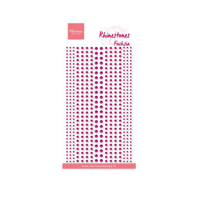 Marianne design rhinestones Fuchsia