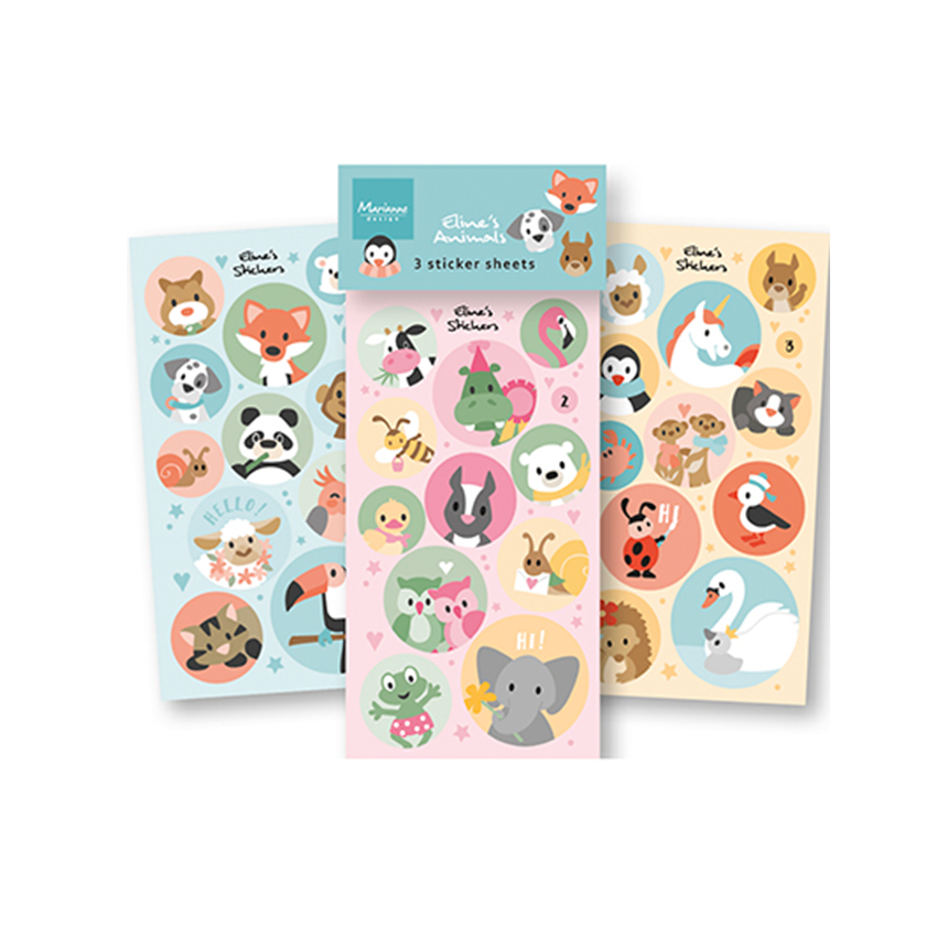 CA3190, Marianne design, Eline's animals stickers, jej hobby