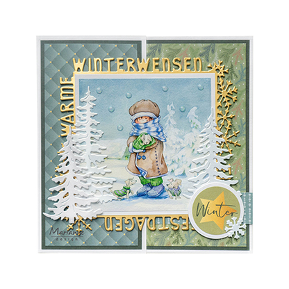 HK1716 Knipvel Hetty's Snoesjes - Winter Forest