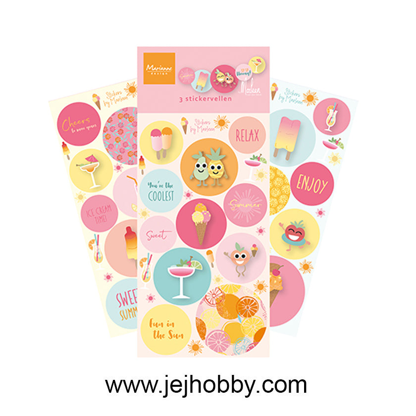 CA3206, Fresh lemonade by Marleen Stickers, Marianne design, jej hobby