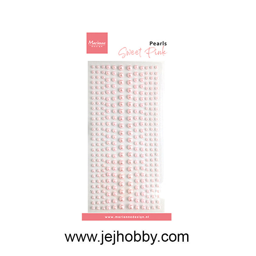 CA3208, Sweet pink pearls, Marianne Design, jej hobby