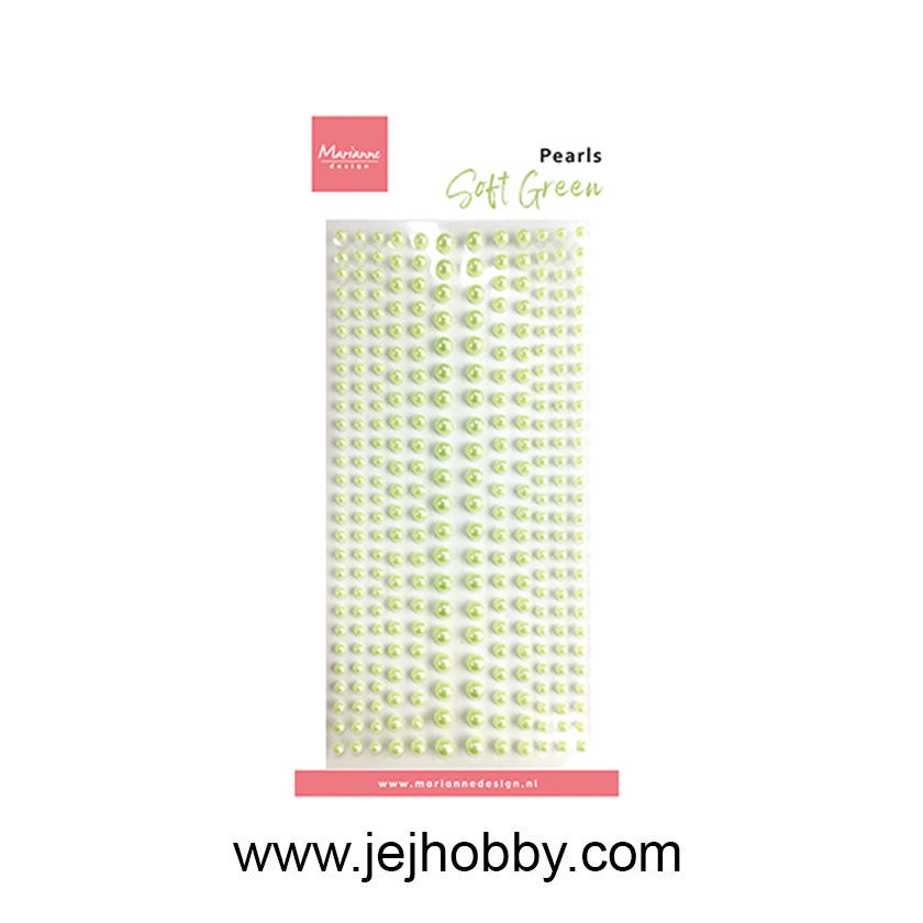 CA3209, Soft Green pearls, Marianne Design, jej hobby