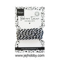 CA3212, Bakers twine, zwart wit, Marianne design, jej hobby