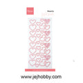 CA3222, Hearts pearls, light pink, Marianne design, jej hobby
