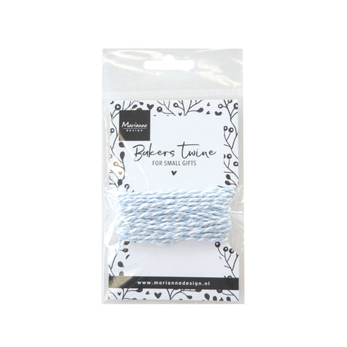 CA3225, Bakers twine, licht blauw wit, Marianne Design, jej hobby 