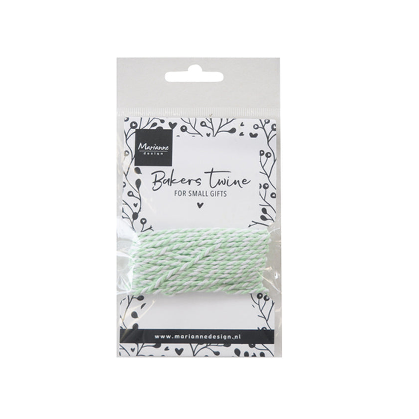 CA3227, Bakers twine, mint wit, Marianne Design, jej hobby