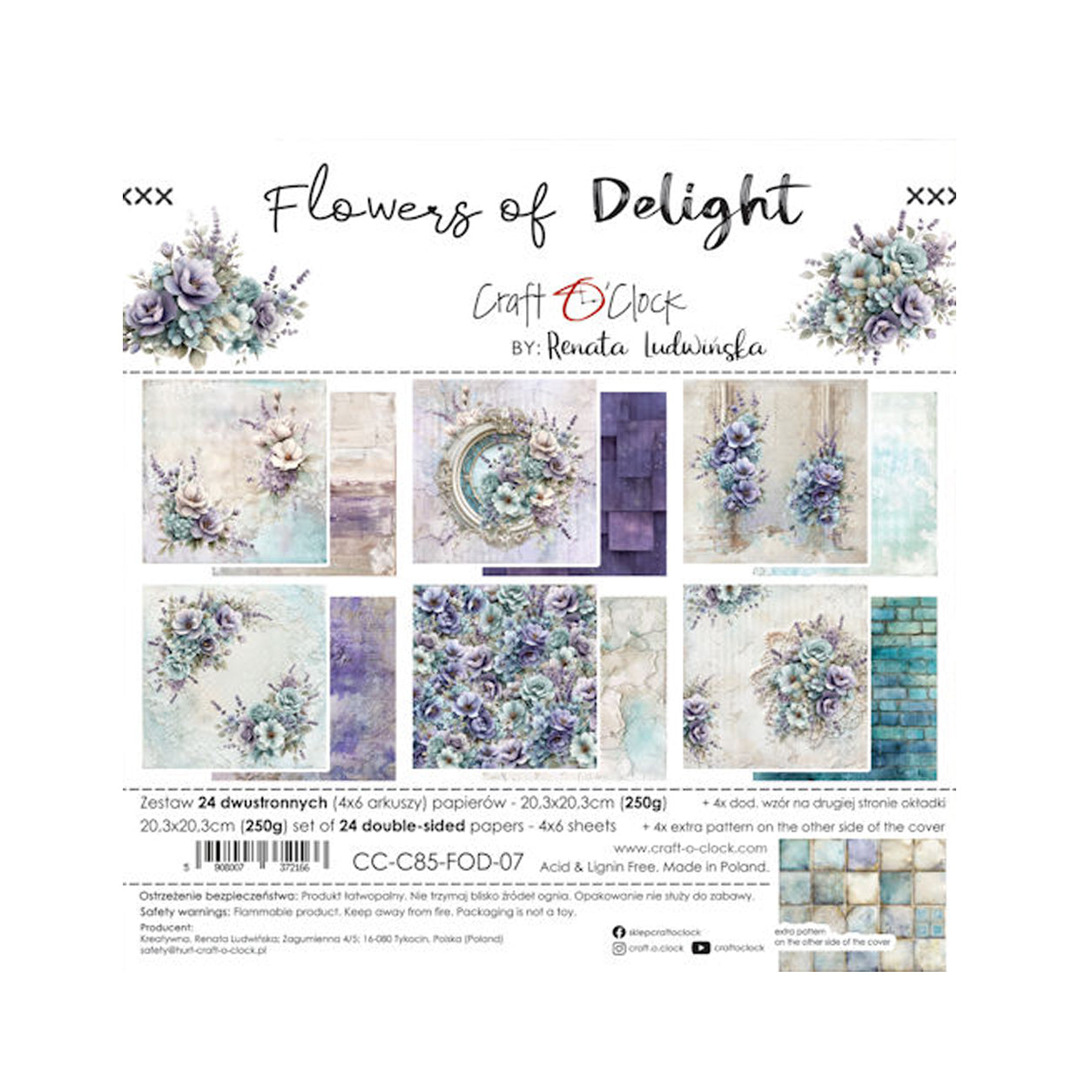 CC-C85-FOD-07 Flowers of Delight van Craft O Clock, jej hobby