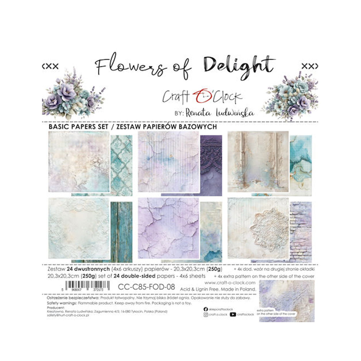 CC-C85-FOD-08 Flowers of Delight basic van Craft O Clock, jej hobby