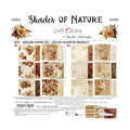 Craft O'Clock Shades of Nature Mix Medium Papers Set CC-C88-SON-09 met 24 dubbelzijdige vellen van 20,3x20,3 cm met warme bruine bloemen en texturen