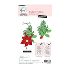 Achterkant van de CCL-ES-CD1121 Festive Holly stansmal van creative craftlab Studio Light.