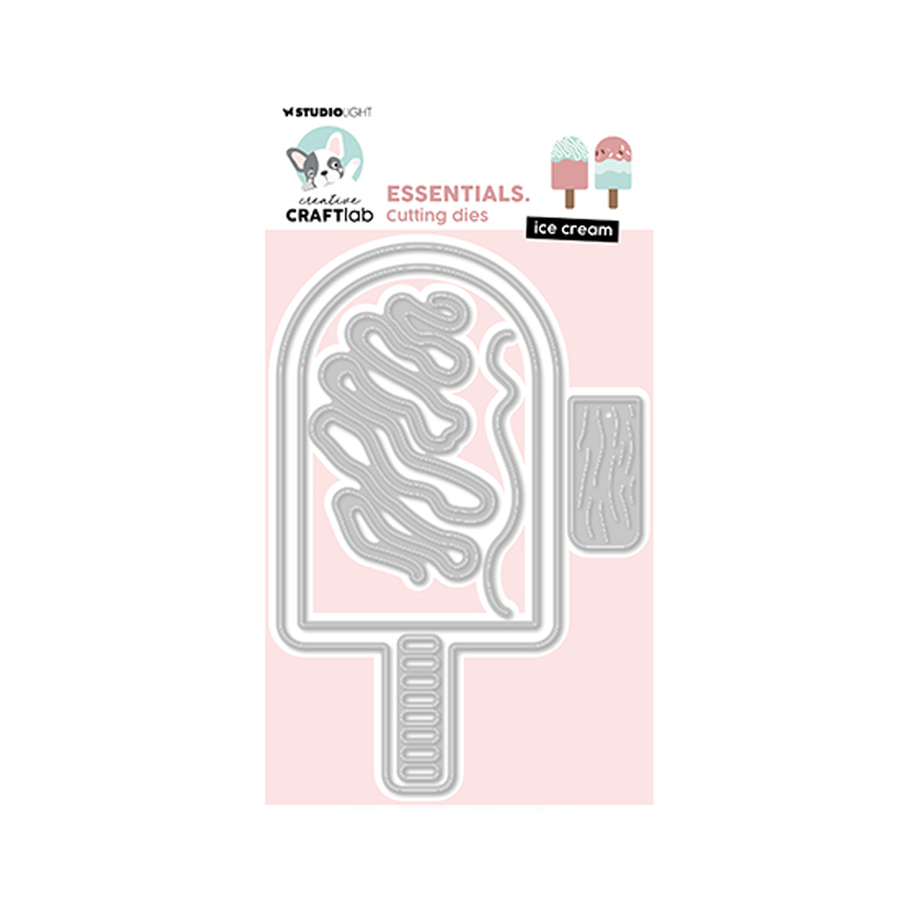 CCL-ES-CD836, Cratlab, Cutting Die, Ice cream Essentials, nr.836, jej hobby