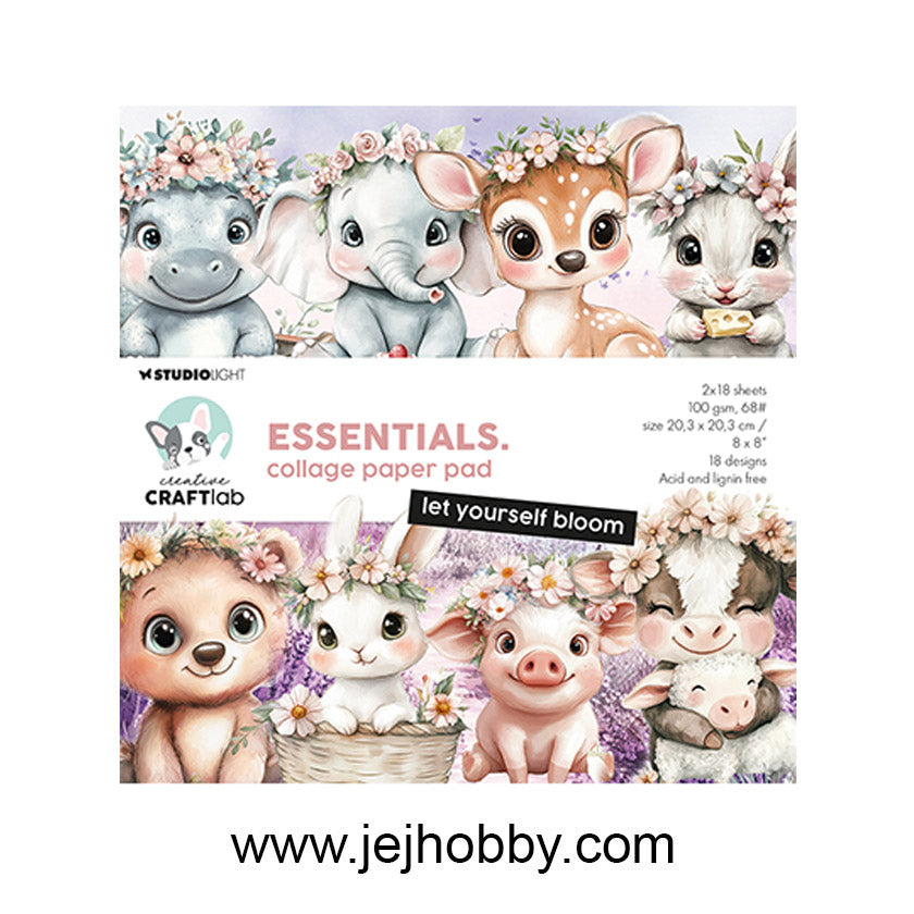 CCL-ES-CPP361, collage paper pad, Let yourself bloom, studio light, jej hobby