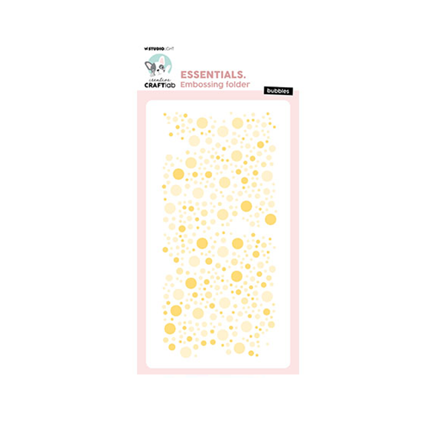 CCL-ES-EMB20. Studio light. Embossing folder. Bubbles Essentials. jej hobby