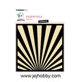 CCL-ES-MASK362 Sunburst, Mask stencil, Studio Light, Essentials, jej hobby