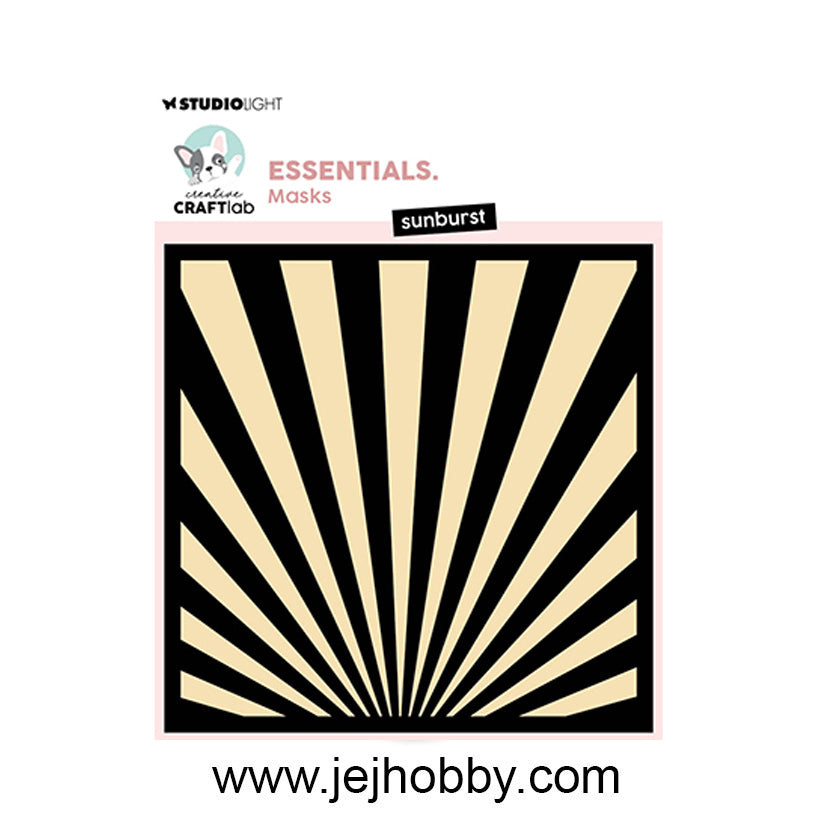 CCL-ES-MASK362 Sunburst, Mask stencil, Studio Light, Essentials, jej hobby