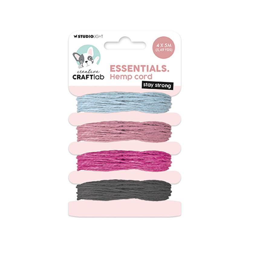 CCL-ES-RIB14, Hemp Cord Stay strong, craftlab Studio Light, jej hobby
