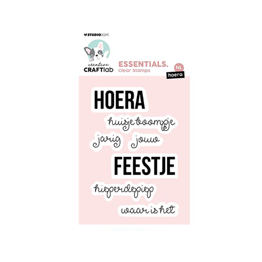 CCL-ES-STAMP600-Studio-Light. Clear stamps hoera. jej hobby