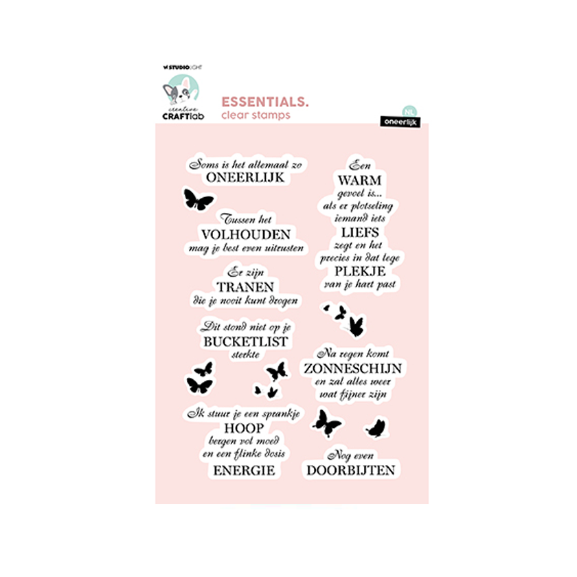 CCL-ES-STAMP726, NL Oneerlijk, clear stamp, craftlab, Studio Light, jej hobby