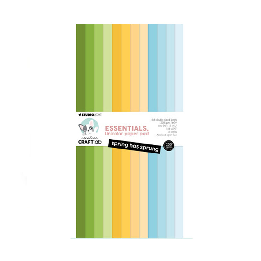 CCL-ES-UPP471 Spring Has Sprung Paper pad van craftlab Essentials Studio Light. DIt is een unicolor papier pad voor hobby