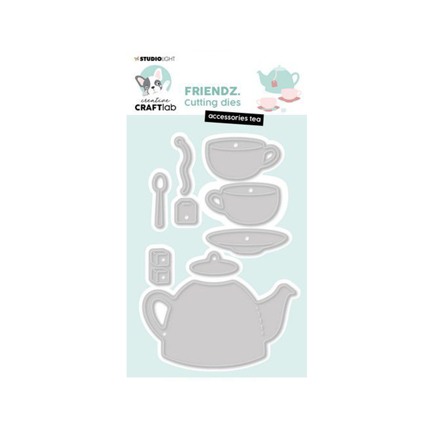 CCL-FR-CD729, Studio Light Friendz, cutting dies, accessoires tea, jej hobby