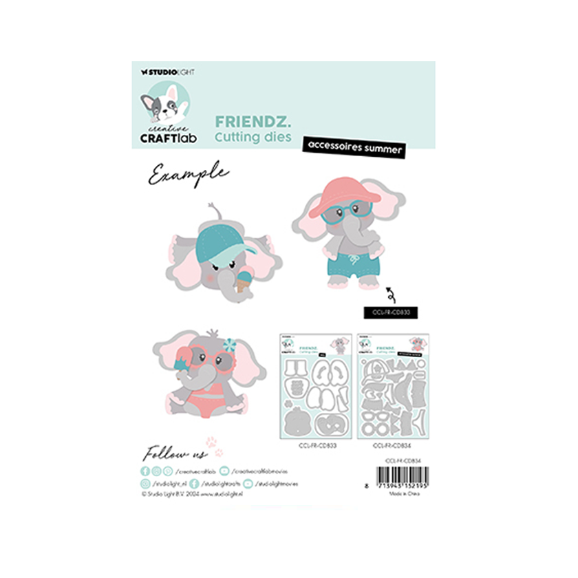 Craftlab Cutting Die Accessoires summer Friendz nr.834