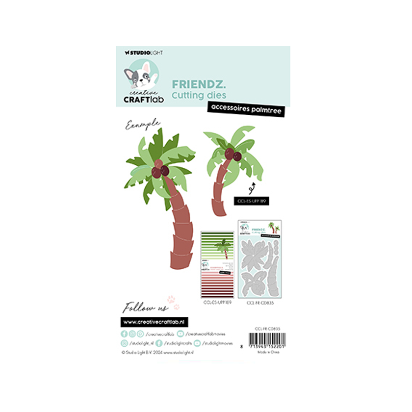 Craftlab Cutting Die Accessoires palmtree Friendz nr.835