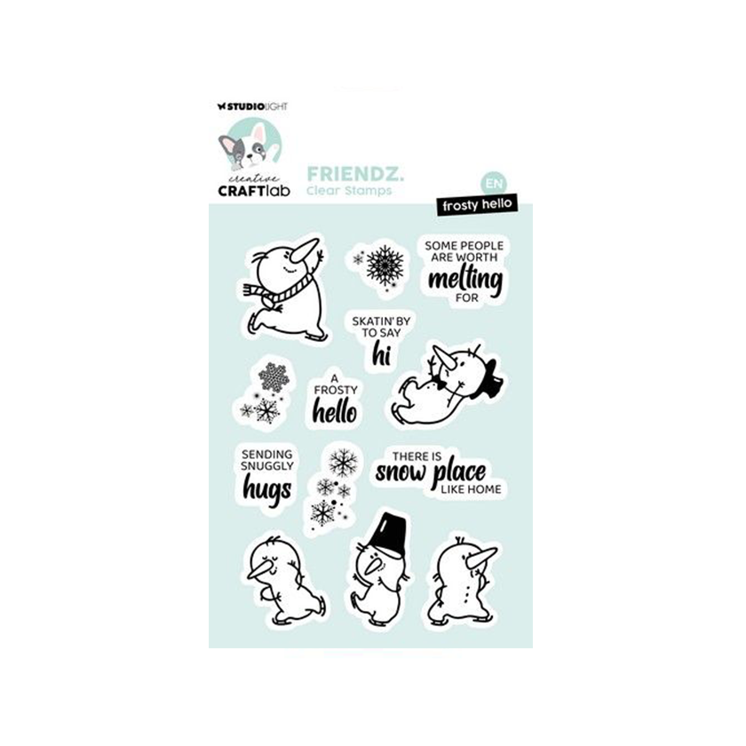 Studio Light Clear Stamp Friendz Frosty Hello