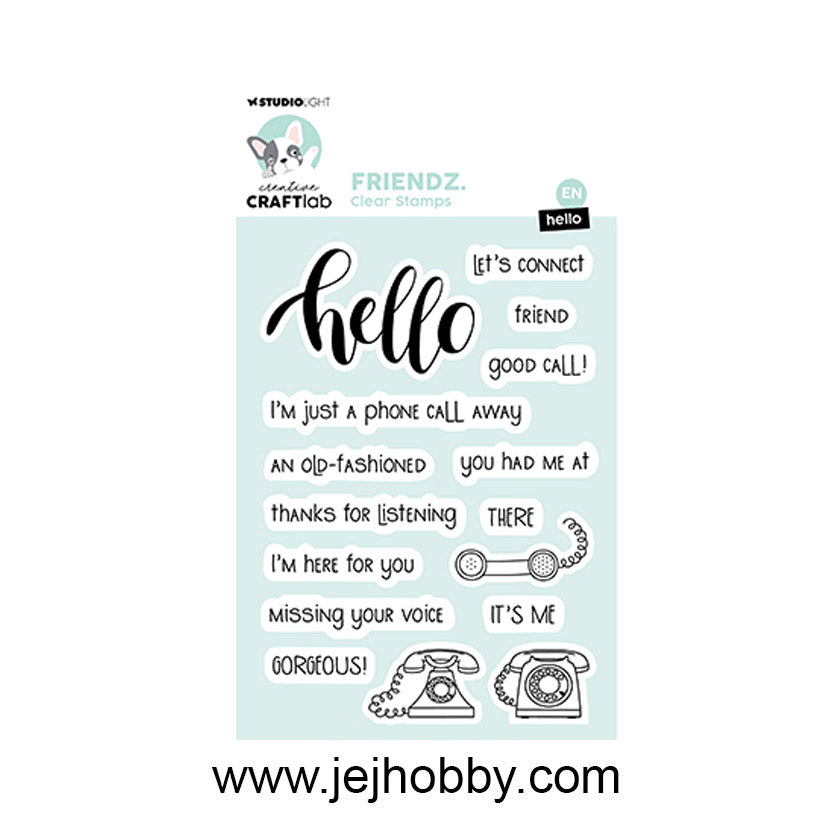 CCL-FR-STAMP767 Hello Friendz, craftlab, studio light, jej hobby