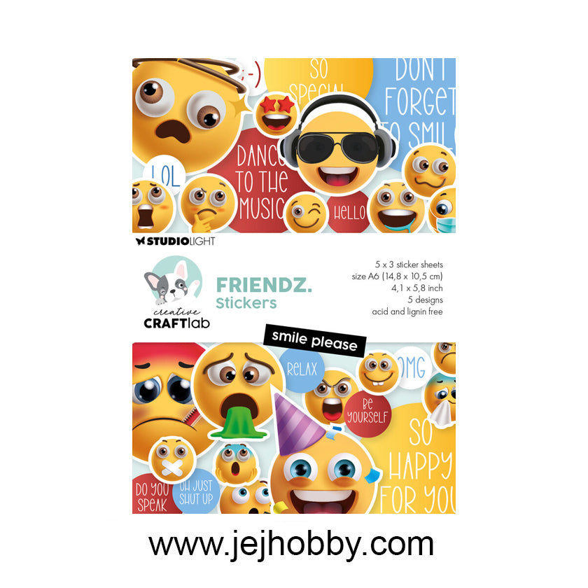 CCL-FR-STIC52, Smile please, Stickers, Studio light, jej hobby