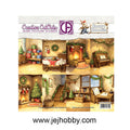 CCOA-BUNNY-02, Snowy Bunnies 02, creative cut outs, creatief art, jej hobby