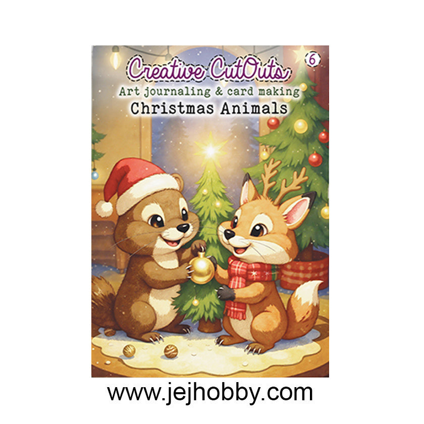 CCOBOEK-006, Christmas Animals Boek, Creatief art, jej hobby