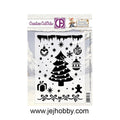 CCOS-BUNNY-01, Bunnies Christmas Decorations, creative cut outs, creatief art, jej hobby