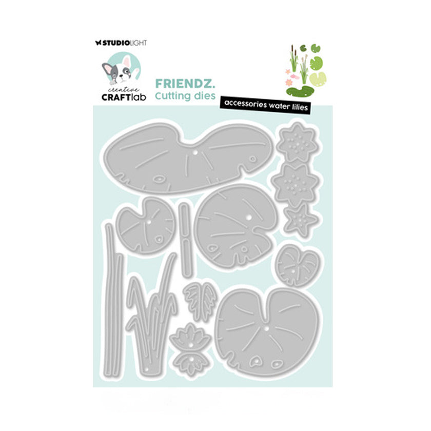 CD1083 stansmal Accessories water lilies van studio light craftlab friendz voor hobby