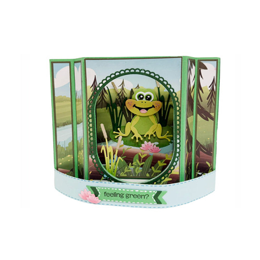 Voorbeeld gemaakt met de CD1083 en CD1082 stansmallen van studio light craftlab friendz voor hobby zoals kaarten maken en scrapbooking
