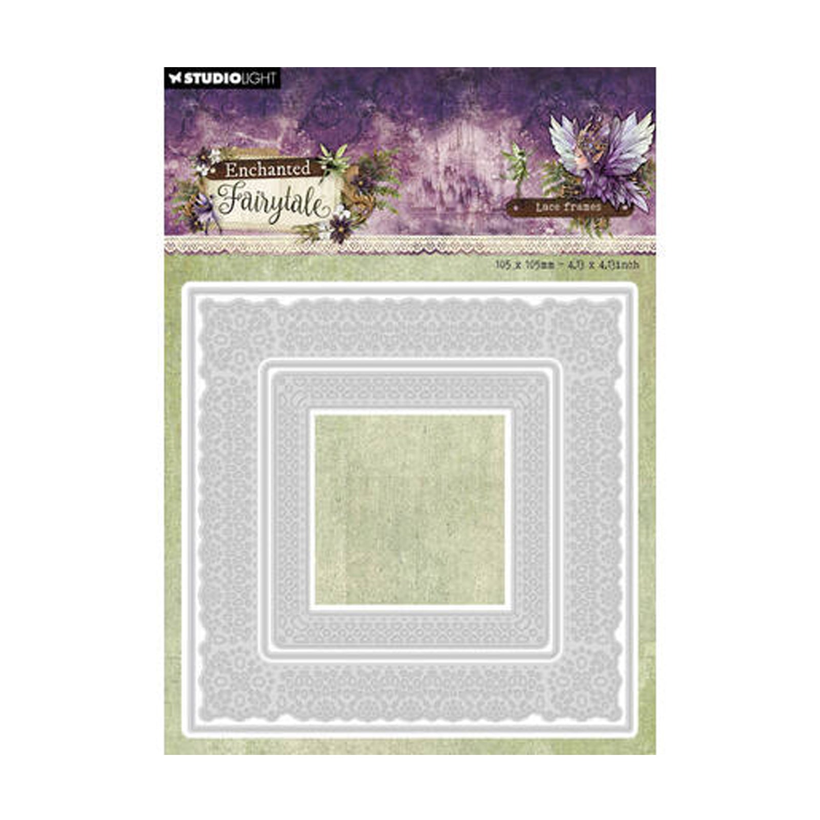 SL-EF-CD1102 Lace frames square Enchanted Fairytale van studio light voor hobby